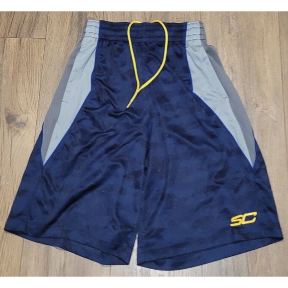Under Armour Curry Men's Athletic Shorts Small HeatGear Loose Fit Multicolored - Picture 1 of 3